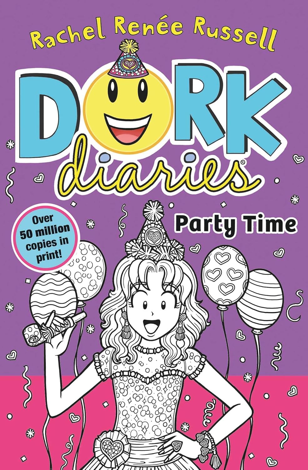 Children's book cover: Dork Diaries Party Time by Rachel Renee Russell