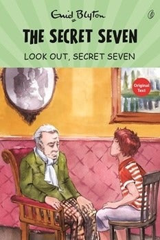 Look Out, Secret Seven paperback book cover with Secret Seven title and Enid Blyton