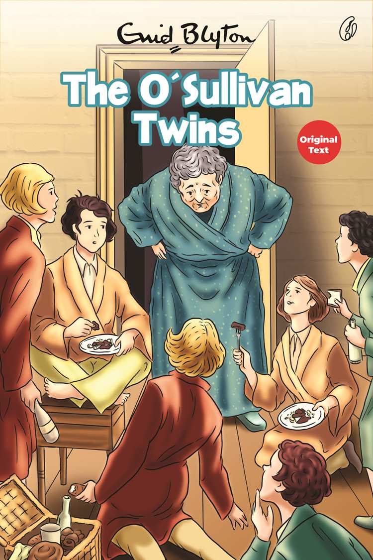 The O'Sullivan Twins book cover with children, featuring author Enid Blyton