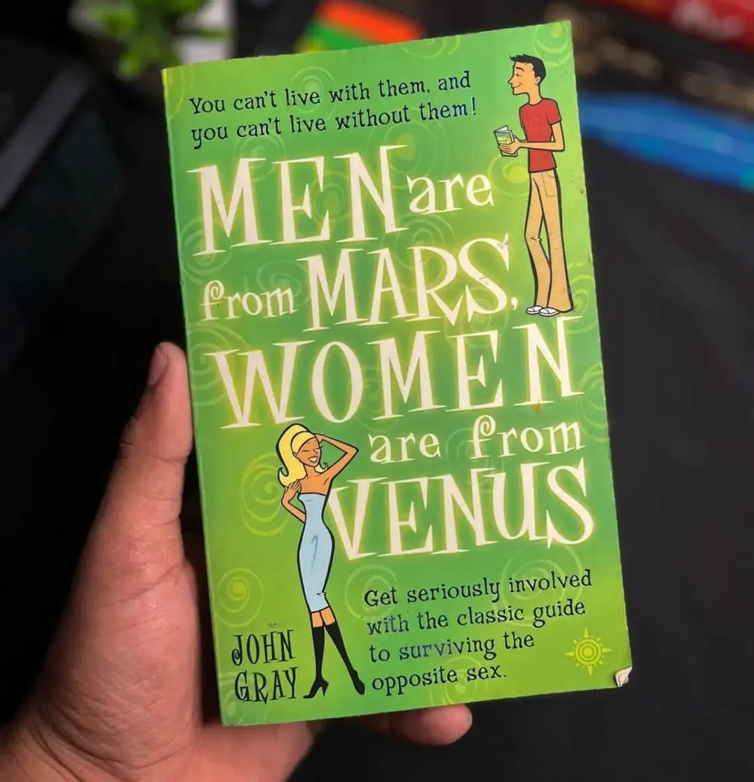 Men Are From Mars Women Are From Venus By John Gray