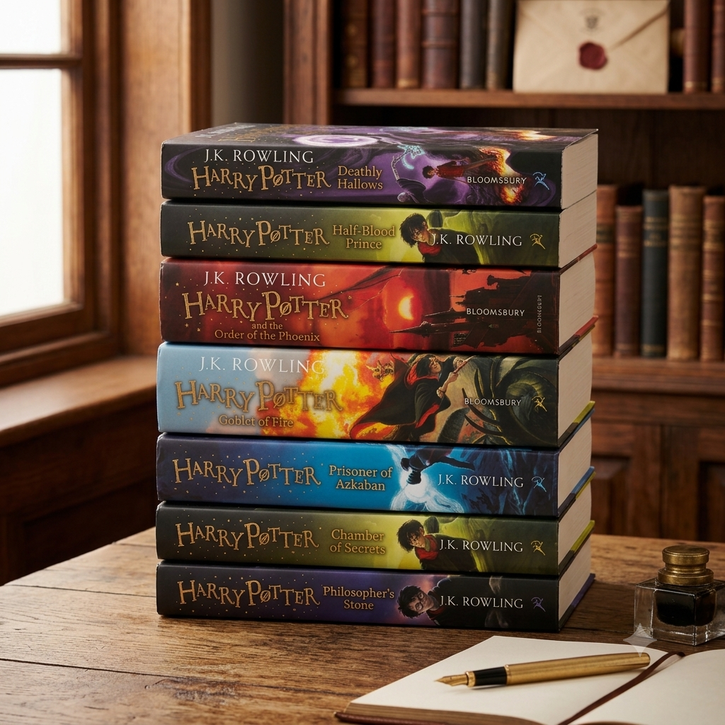 Harry Potter By J.K. Rowling - 7 Books Set With Box (Original Edition)