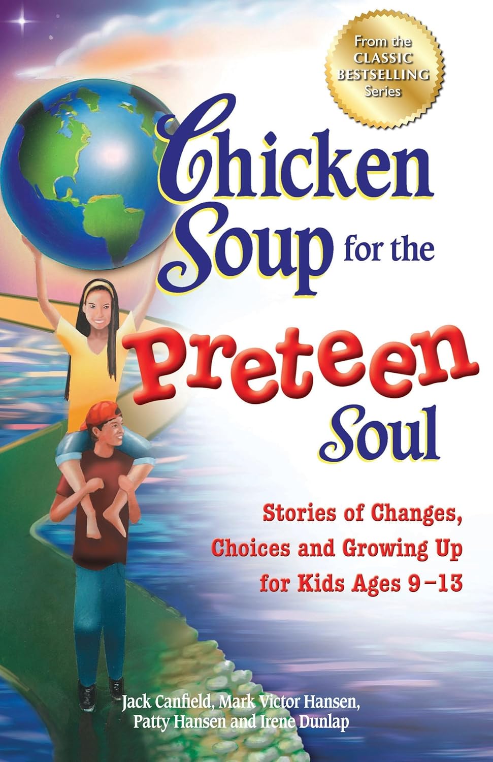 Preteen Soul book with illustrated globe and two kids on colorful cover art
