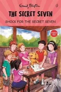 Mystery book cover: The Secret Seven Shock for the Secret Seven by Enid Blyton