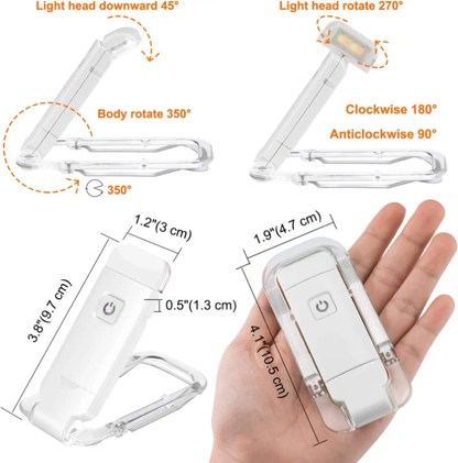 Rechargeable Book Reading Portable LED Lamp & Bookmark