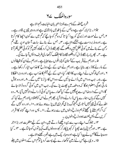 The Holy Quran – Complete Urdu Translation by: Maulana Wahiduddin Khan