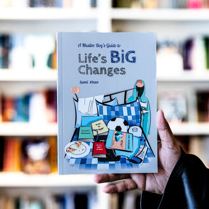 Softcover book cover 'Life’s Big Changes' with an illustrated youth collage